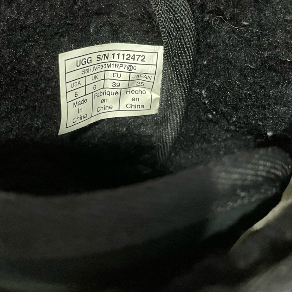 UGG Women’s Classic Boom Ankle Boot In Black - Picture 3 of 5